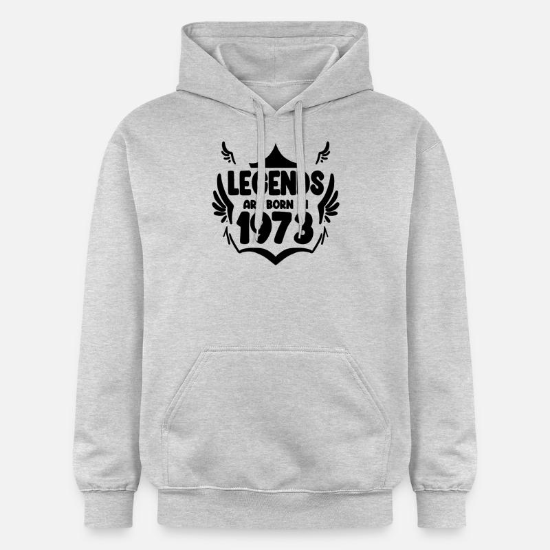 1973 - Né en 1973 - Sweat à capuche Softstyle® Gildan Unisexe - gris clair chiné