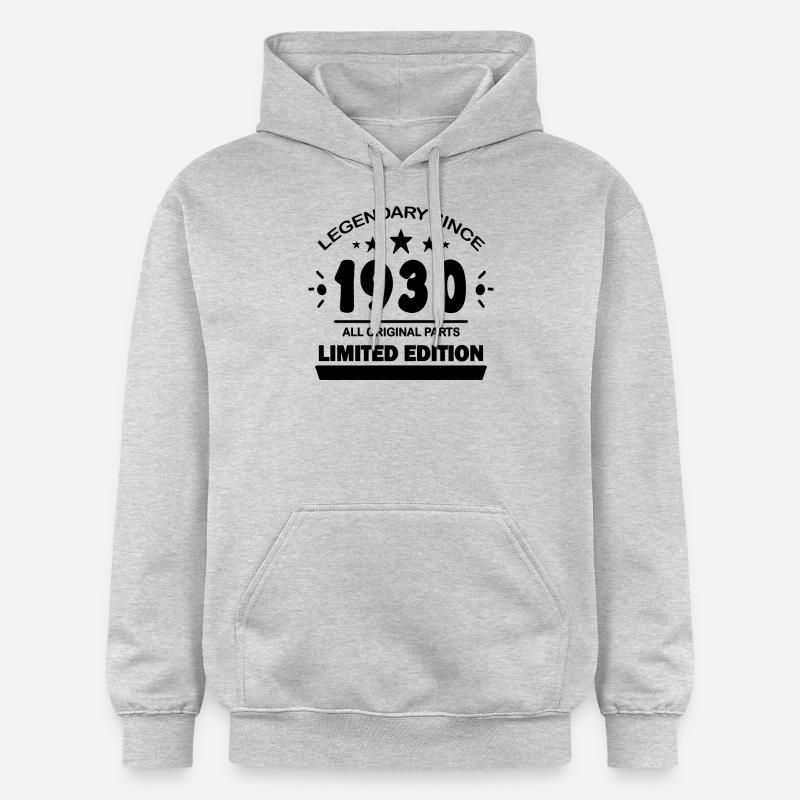 1930 - Né en 1930 - Sweat à capuche Softstyle® Gildan Unisexe - gris clair chiné