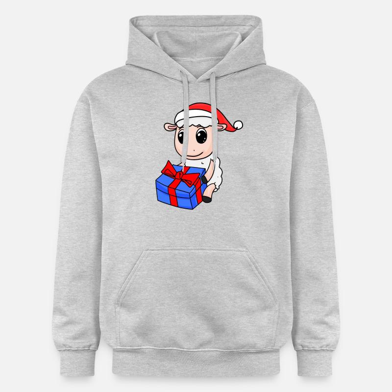 Noël de mouton - Sweat à capuche Softstyle® Gildan Unisexe - gris clair chiné