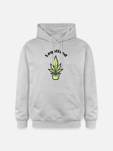 Legalized Cannabis - Gildan Unisex Softstyle® Midweight Hoodie - Hellgrau meliert