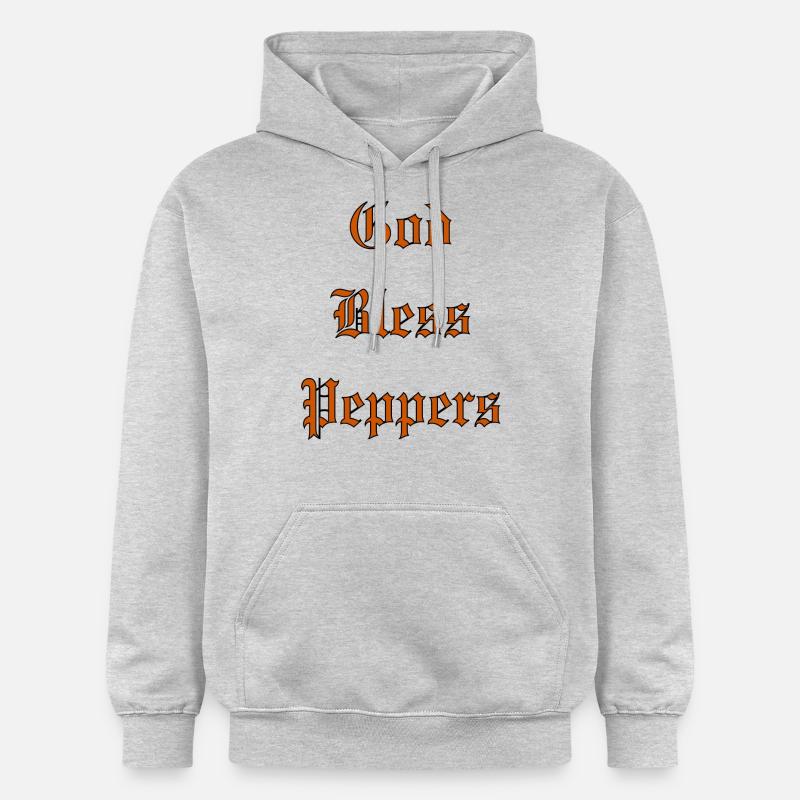 GodBlessPeppers - Sweat à capuche Softstyle® Gildan Unisexe - gris clair chiné