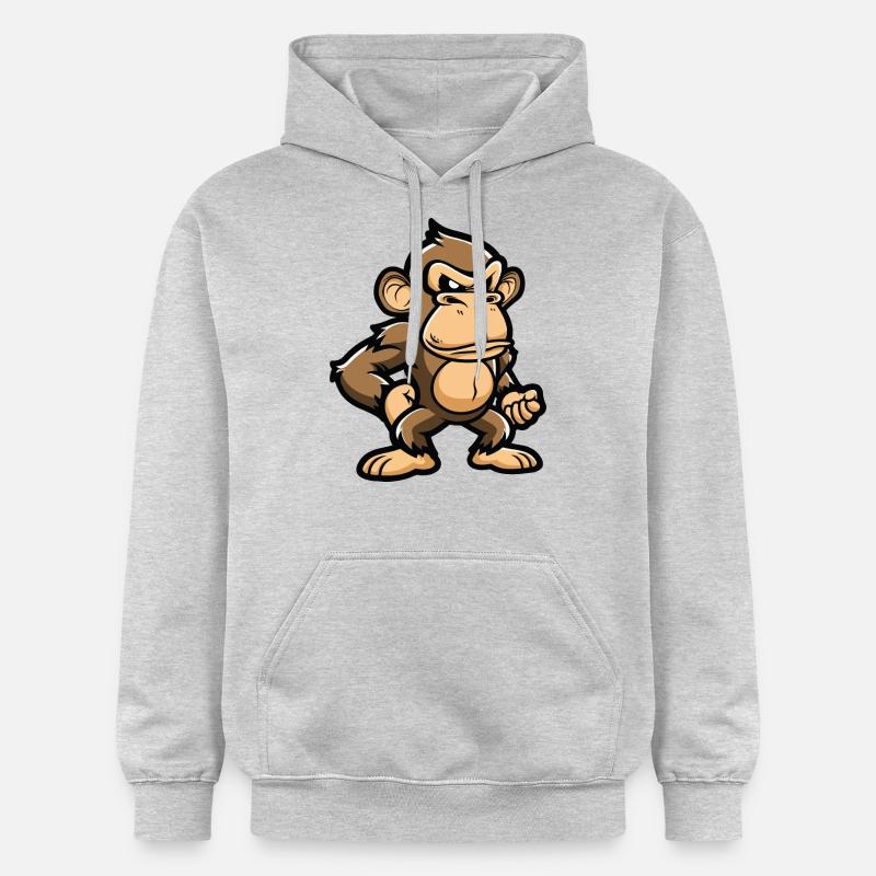singe - Sweat à capuche Softstyle® Gildan Unisexe - gris clair chiné