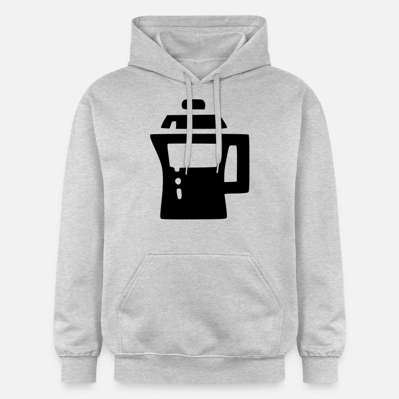 Cafetière - Sweat à capuche Softstyle® Gildan Unisexe - gris clair chiné