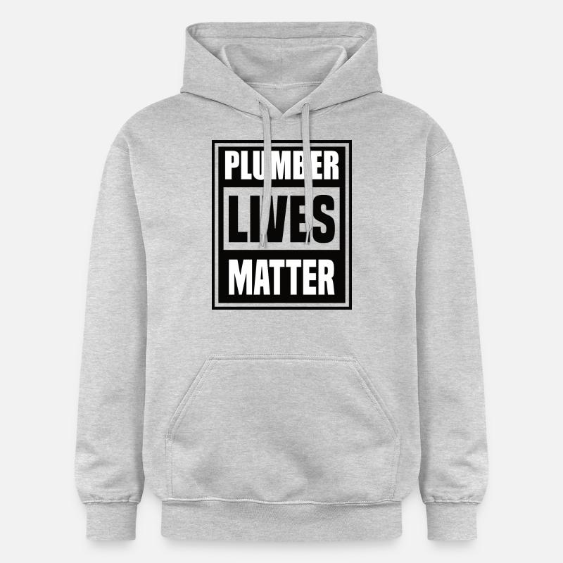 Das Leben eines Klempners zählt - Gildan Unisex Softstyle® Midweight Hoodie - Hellgrau meliert