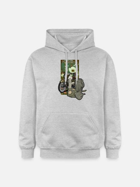S51 (green) // Illustration - Gildan Unisex Softstyle® Midweight Hoodie - light heather grey