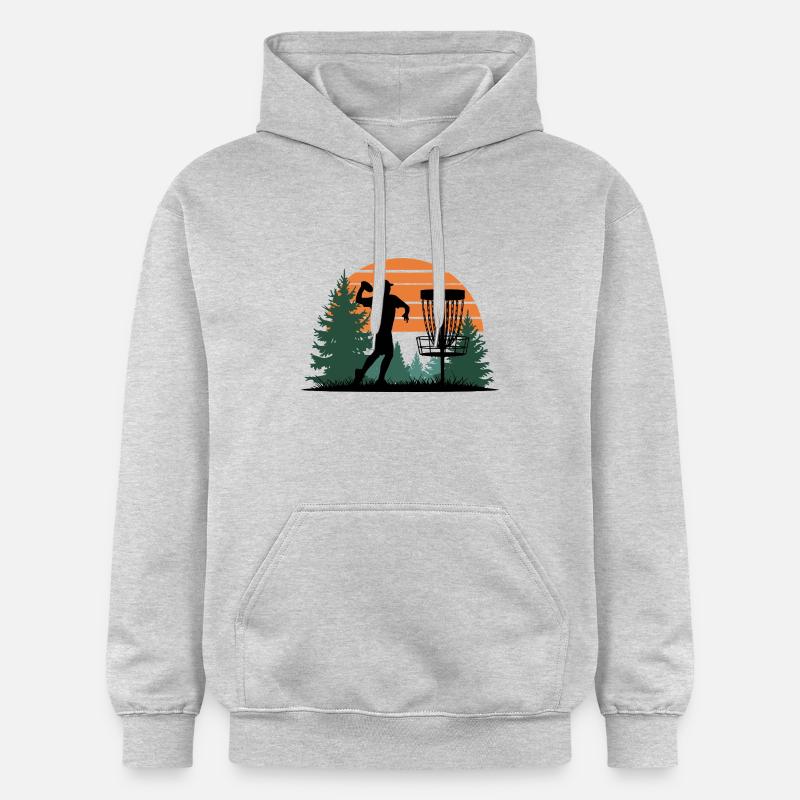 Disc Golf - Sweat à capuche Softstyle® Gildan Unisexe - gris clair chiné