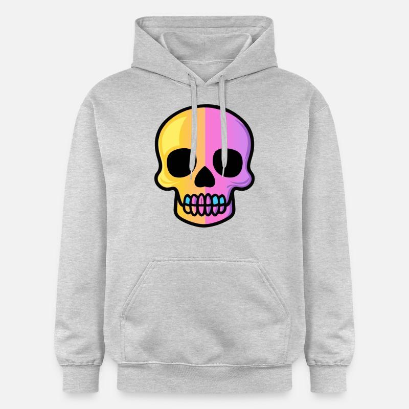 Zombie Halloween Squelette - Sweat à capuche Softstyle® Gildan Unisexe - gris clair chiné