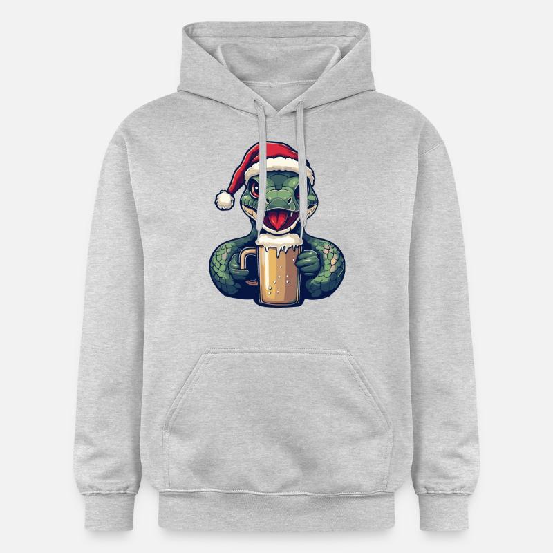 Bière de Noël Snake Cobra - Sweat à capuche Softstyle® Gildan Unisexe - gris clair chiné
