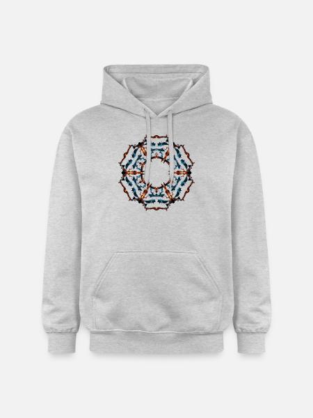 Flower - Gildan Unisex Softstyle® Midweight Hoodie - Hellgrau meliert