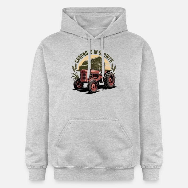 Ancré dans la croissance - Sweat à capuche Softstyle® Gildan Unisexe - gris clair chiné