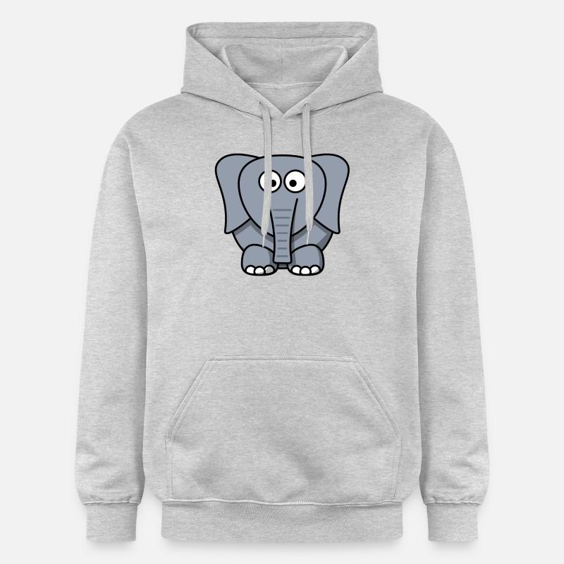 Elephant Elephant Cirque - Sweat à capuche Softstyle® Gildan Unisexe - gris clair chiné
