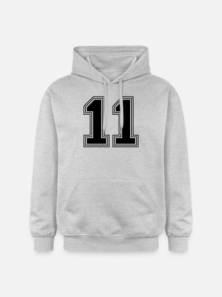11_Nummer_11_(s31) - Gildan Unisex Softstyle® Midweight Hoodie - Hellgrau meliert