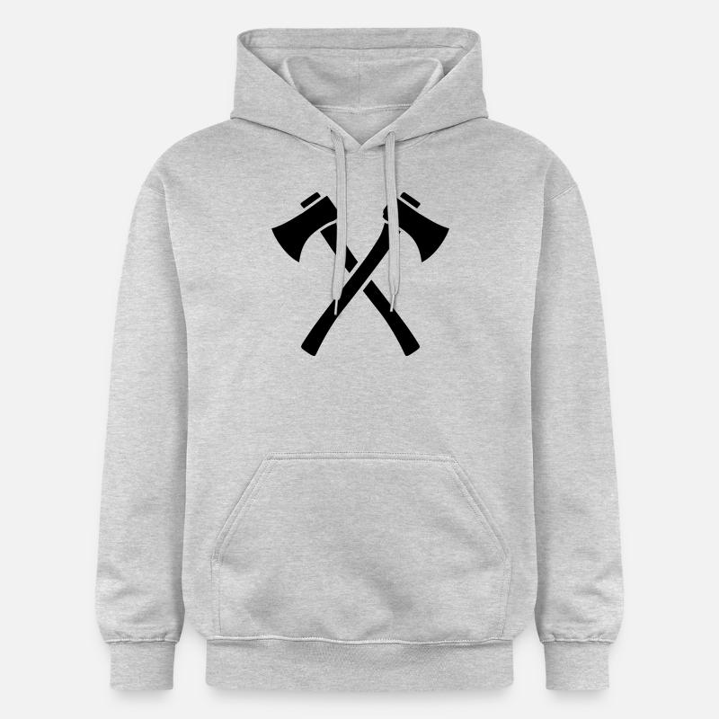 Axt - Gildan Unisex Softstyle® Midweight Hoodie - Hellgrau meliert
