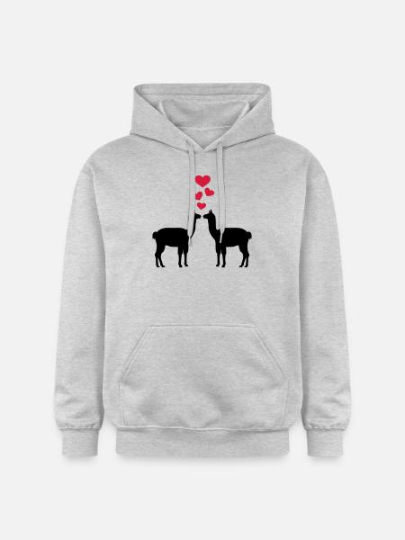 Llama - Gildan Unisex Softstyle® Midweight Hoodie - light heather grey