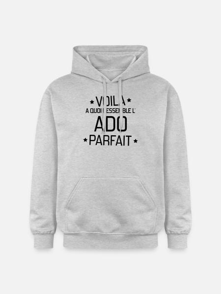 adolescent / enfant / ado / adolescente - Sweat à capuche Softstyle® Gildan Unisexe - gris clair chiné