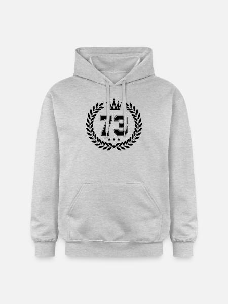 wappen 73 - Gildan Unisex Softstyle® Midweight Hoodie - Hellgrau meliert