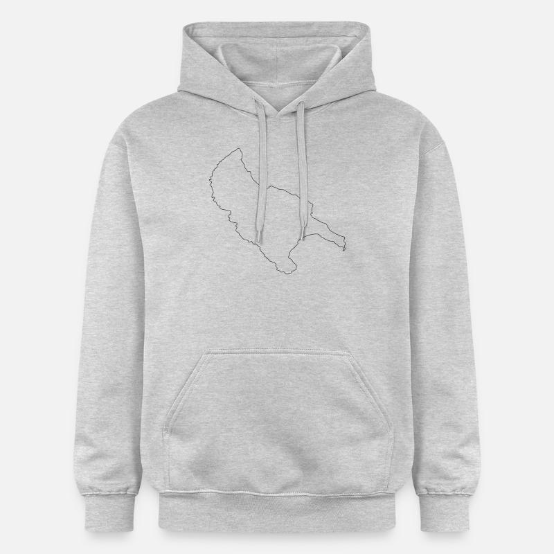 Zakynthos - Sweat à capuche Softstyle® Gildan Unisexe - gris clair chiné