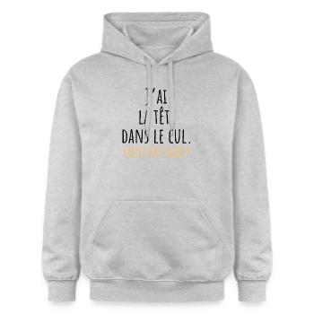 I've Got My Head Up My Ass - Funny Gift Idea - Gildan Unisex Softstyle® Midweight Hoodie - light heather grey - Front - Liana (172cm) & Jaron (178cm)