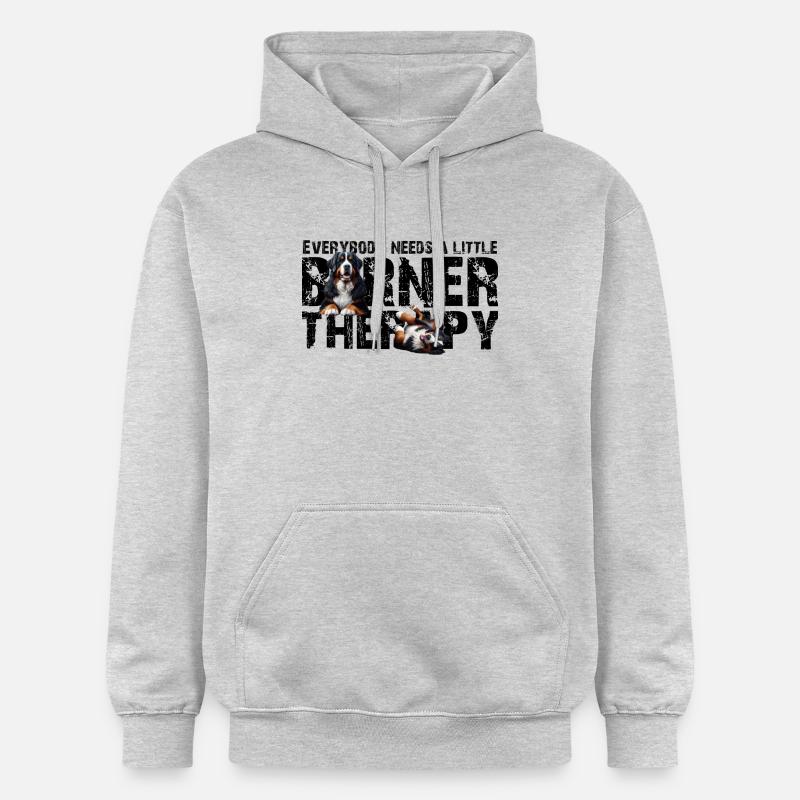 Bouvier bernois - Sweat à capuche Softstyle® Gildan Unisexe - gris clair chiné