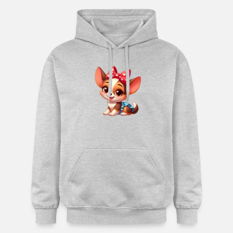 chihuahua 9 - Sweat à capuche Softstyle® Gildan Unisexe - gris clair chiné