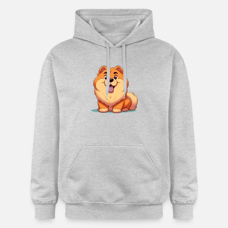 chowchow 8 - Sweat à capuche Softstyle® Gildan Unisexe - gris clair chiné