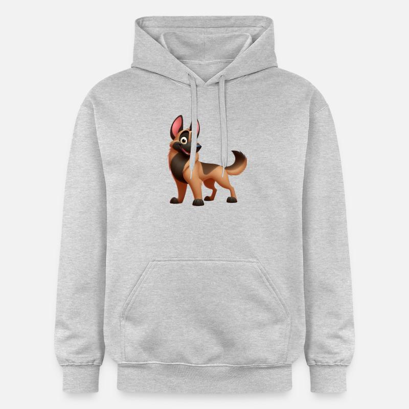 malinois 8 - Sweat à capuche Softstyle® Gildan Unisexe - gris clair chiné