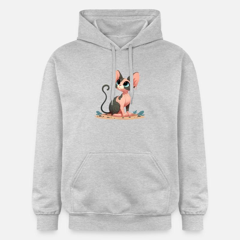 sphynx 3 - Sweat à capuche Softstyle® Gildan Unisexe - gris clair chiné