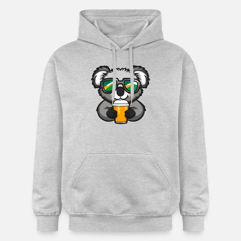 Bière Koala Ski - Sweat à capuche Softstyle® Gildan Unisexe - gris clair chiné