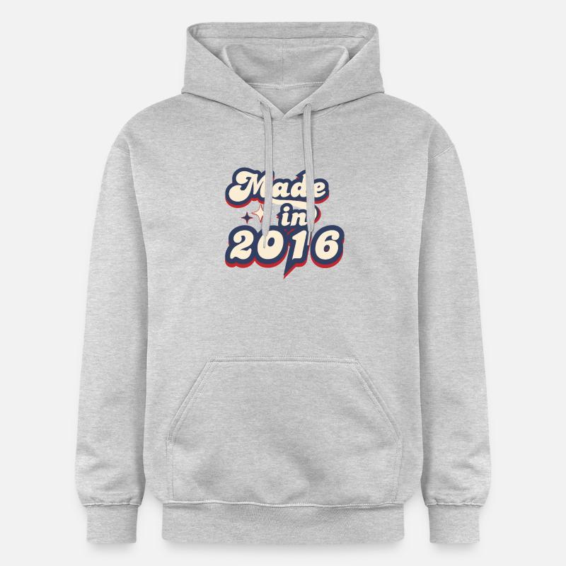 Made in 2016 retro - Sweat à capuche Softstyle® Gildan Unisexe - gris clair chiné