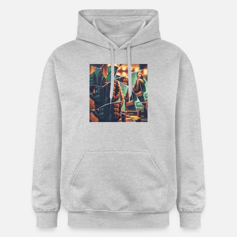 1000010576 - Sweat à capuche Softstyle® Gildan Unisexe - gris clair chiné