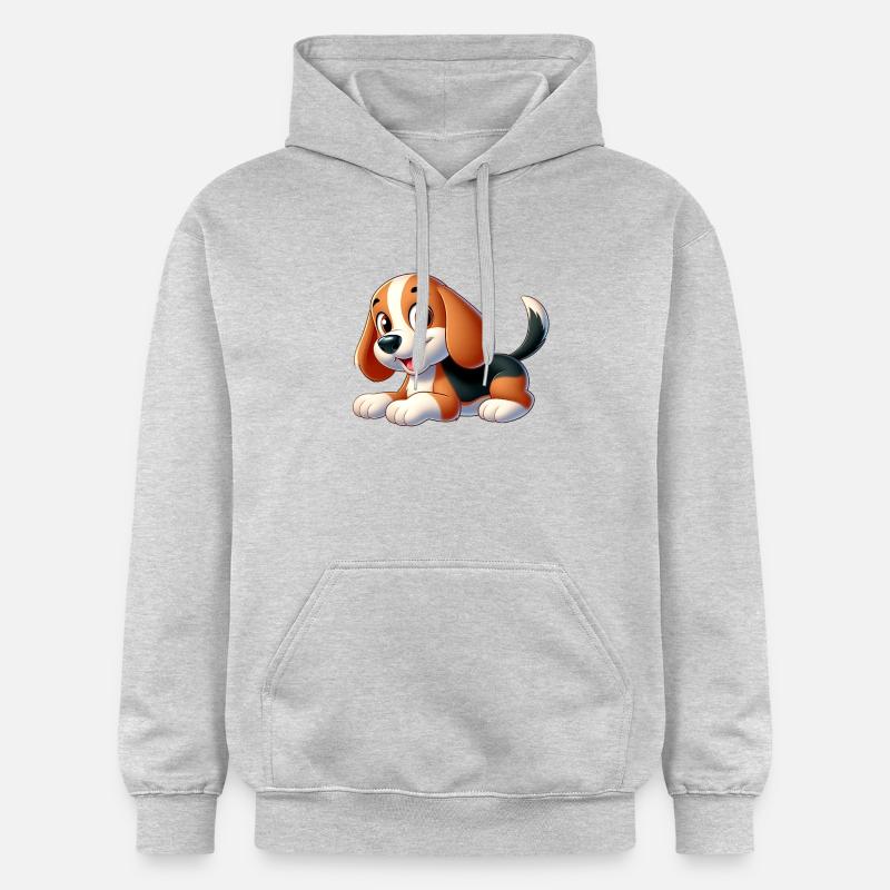 beagle 2 - Sweat à capuche Softstyle® Gildan Unisexe - gris clair chiné