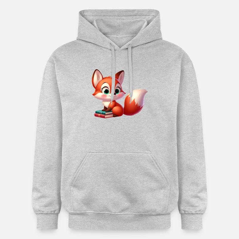 Fuchs 2 - Gildan Unisex Softstyle® Midweight Hoodie - Hellgrau meliert