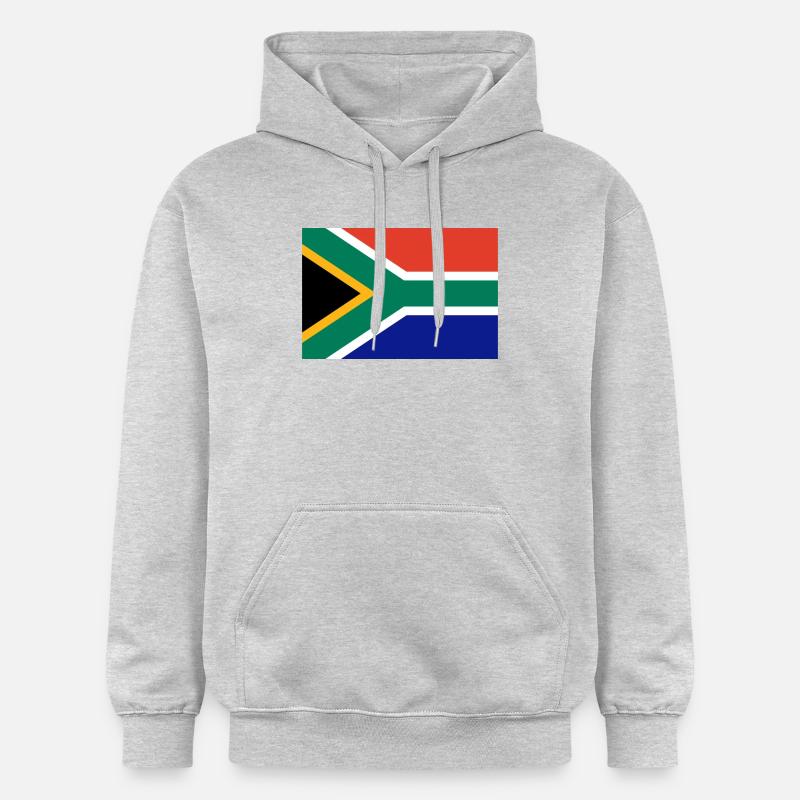 Drapeau Afrique du Sud - Sweat à capuche Softstyle® Gildan Unisexe - gris clair chiné