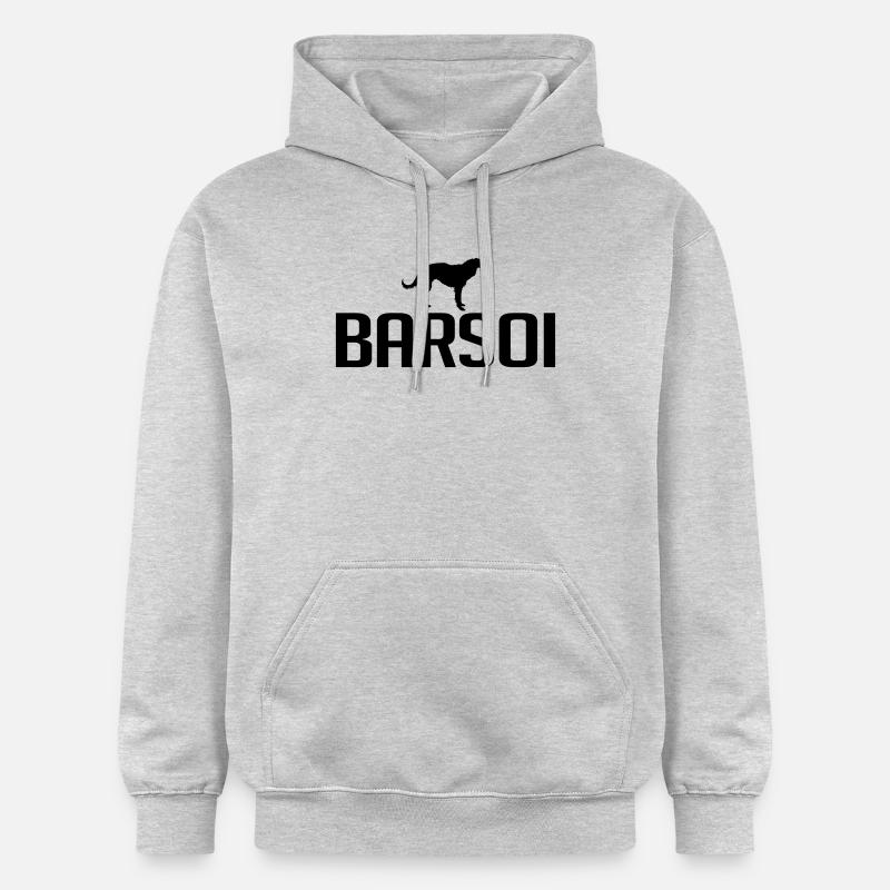 race BARZOÏ - Sweat à capuche Softstyle® Gildan Unisexe - gris clair chiné