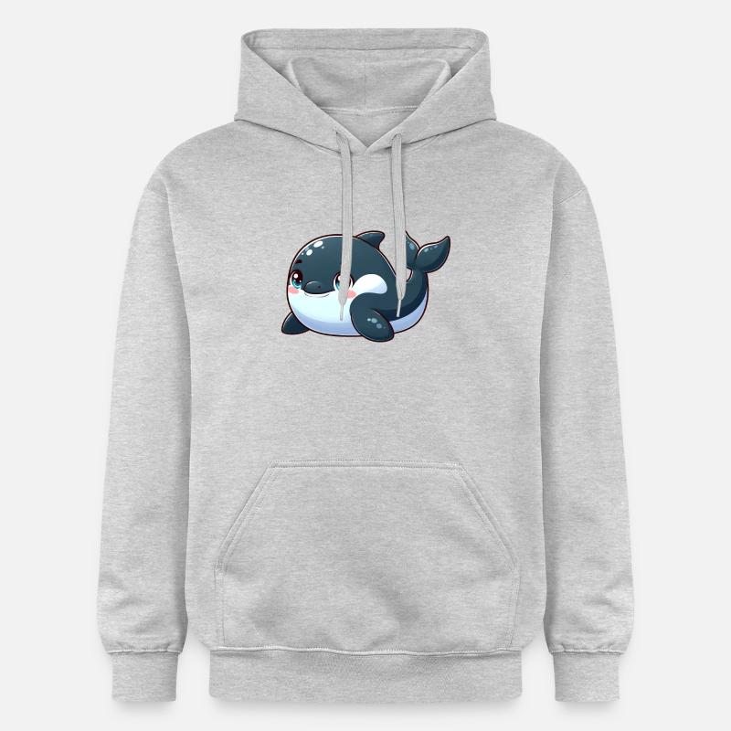 orque - Sweat à capuche Softstyle® Gildan Unisexe - gris clair chiné