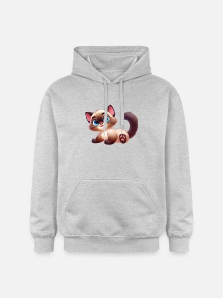 Siamese 14 - Gildan Unisex Softstyle® Midweight Hoodie - light heather grey