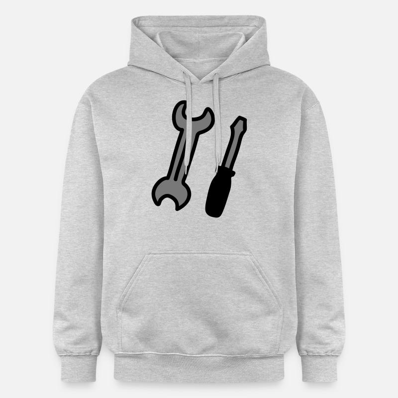 outillage - Sweat à capuche Softstyle® Gildan Unisexe - gris clair chiné