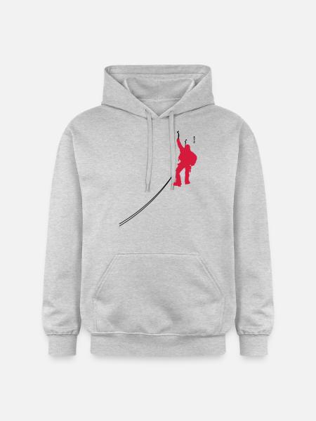 Bergsteiger Climbing Shir - Gildan Unisex Softstyle® Midweight Hoodie - Hellgrau meliert