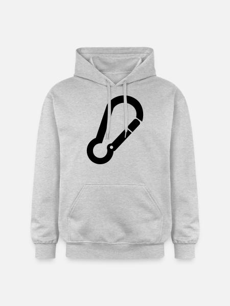 Klettern - Gildan Unisex Softstyle® Midweight Hoodie - Hellgrau meliert