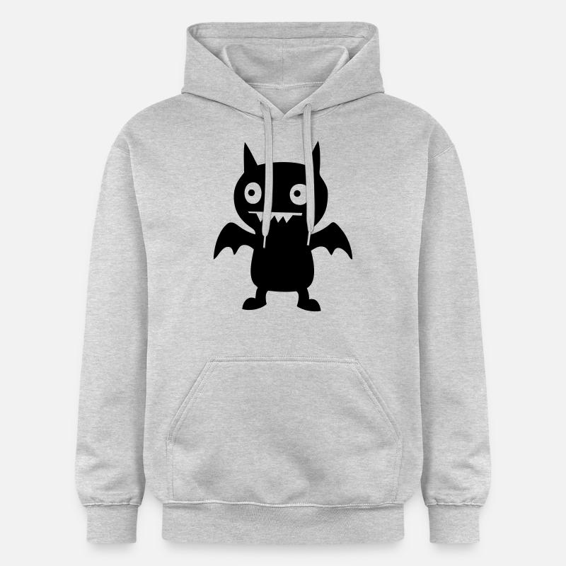 Monstre mignon - Sweat à capuche Softstyle® Gildan Unisexe - gris clair chiné