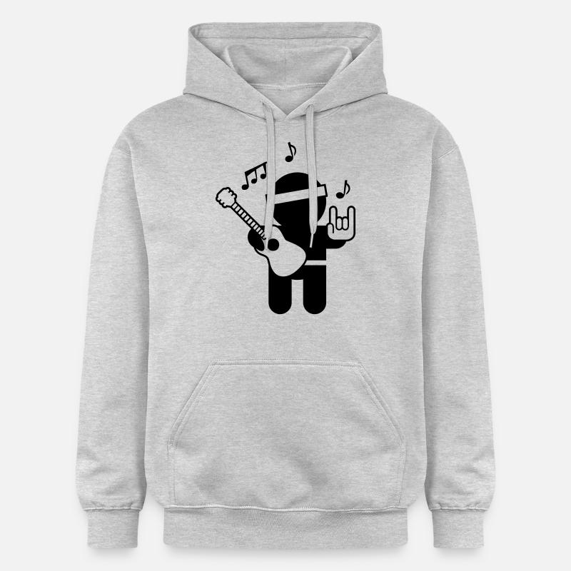 Menschen & Berufe: der Musiker - Sweat à capuche Softstyle® Gildan Unisexe - gris clair chiné