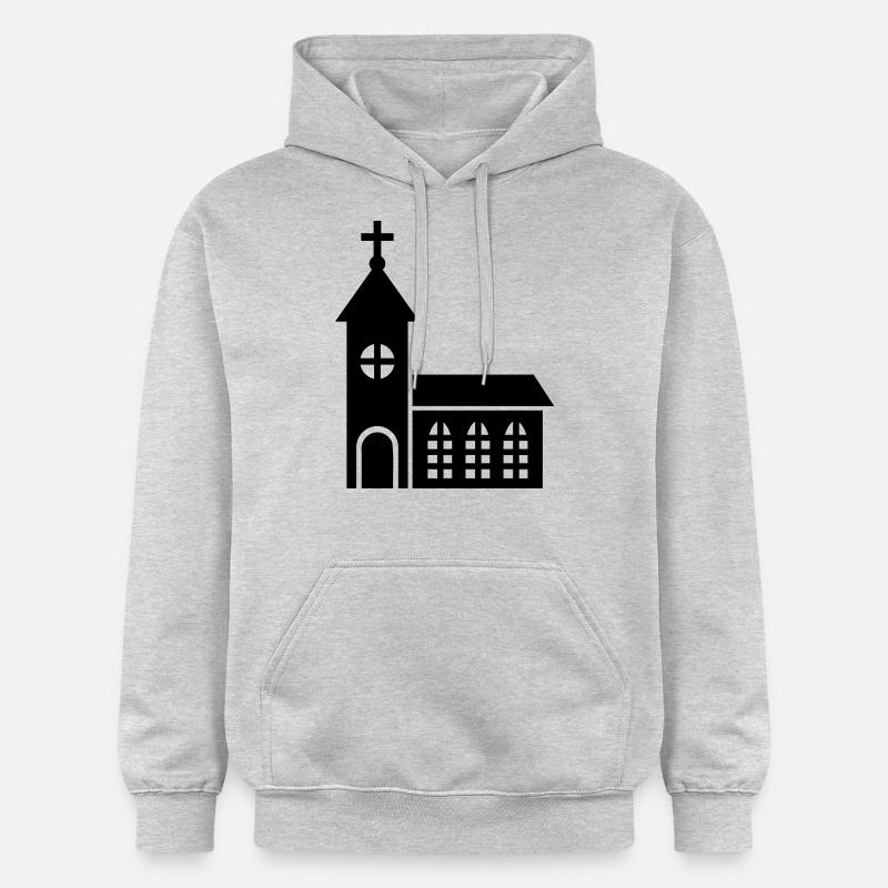 Église - Sweat à capuche Softstyle® Gildan Unisexe - gris clair chiné