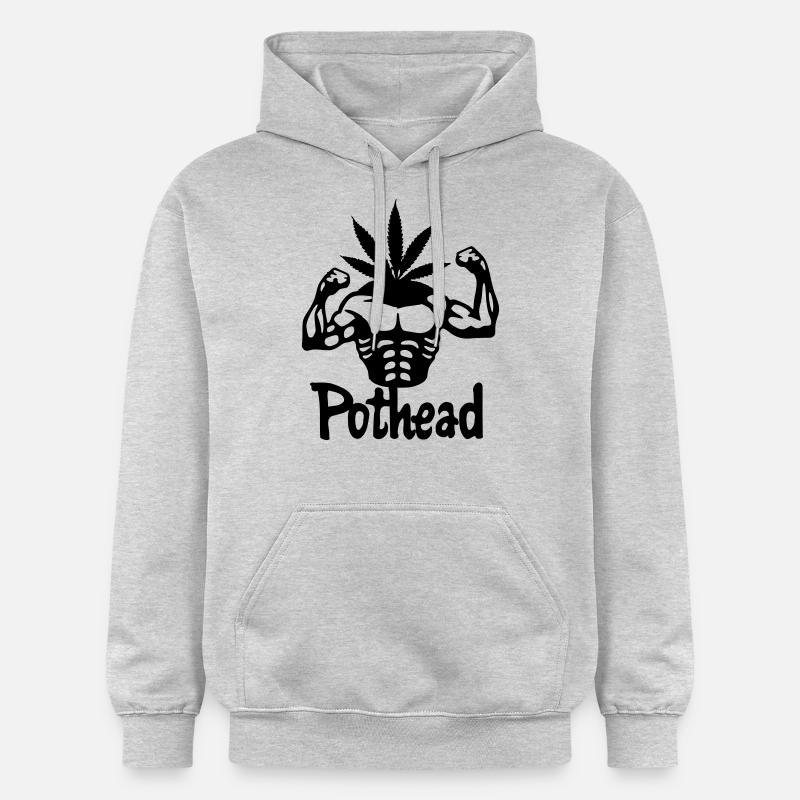 Pothead - Sweat à capuche Softstyle® Gildan Unisexe - gris clair chiné