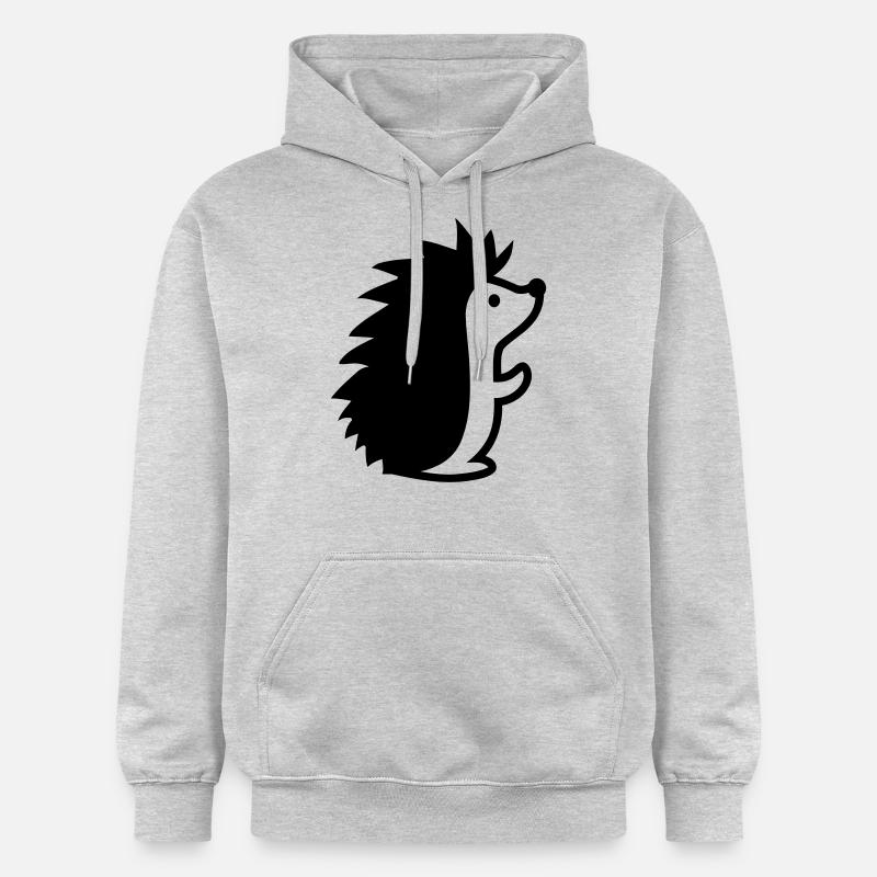 Hérisson - Sweat à capuche Softstyle® Gildan Unisexe - gris clair chiné
