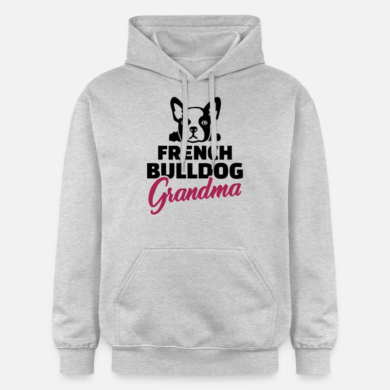 Français Bouledogue - Sweat à capuche Softstyle® Gildan Unisexe - gris clair chiné