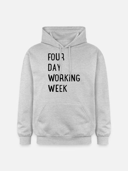 4 days a week - Gildan Unisex Softstyle® Midweight Hoodie - light heather grey