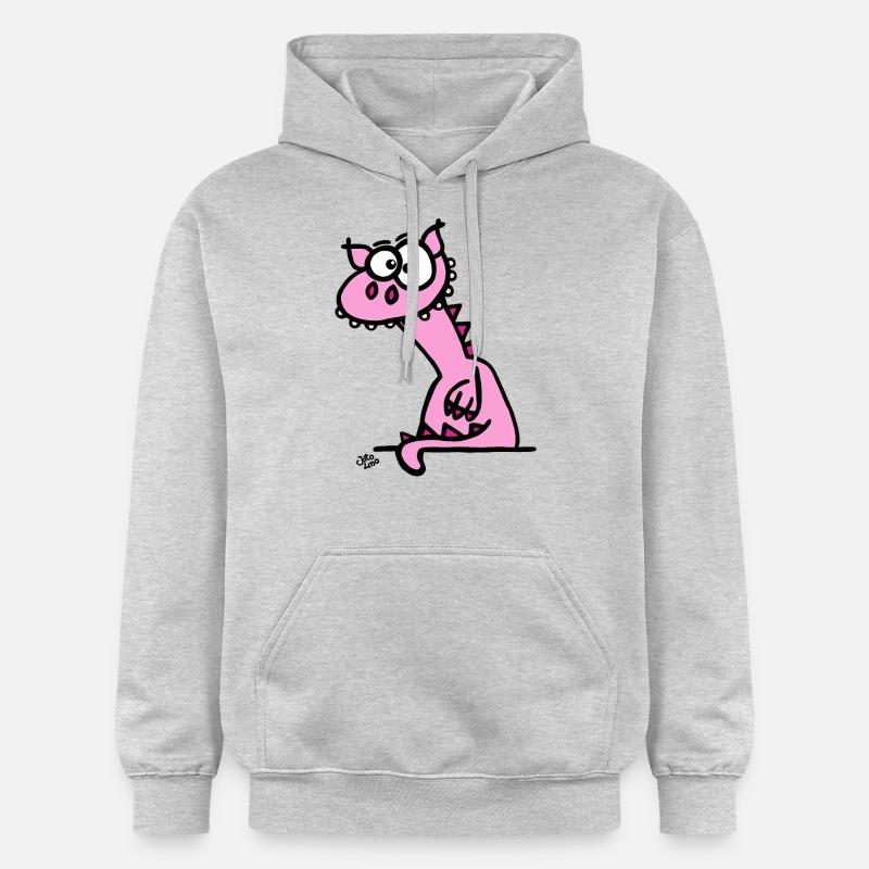 Le dragon - Sweat à capuche Softstyle® Gildan Unisexe - gris clair chiné