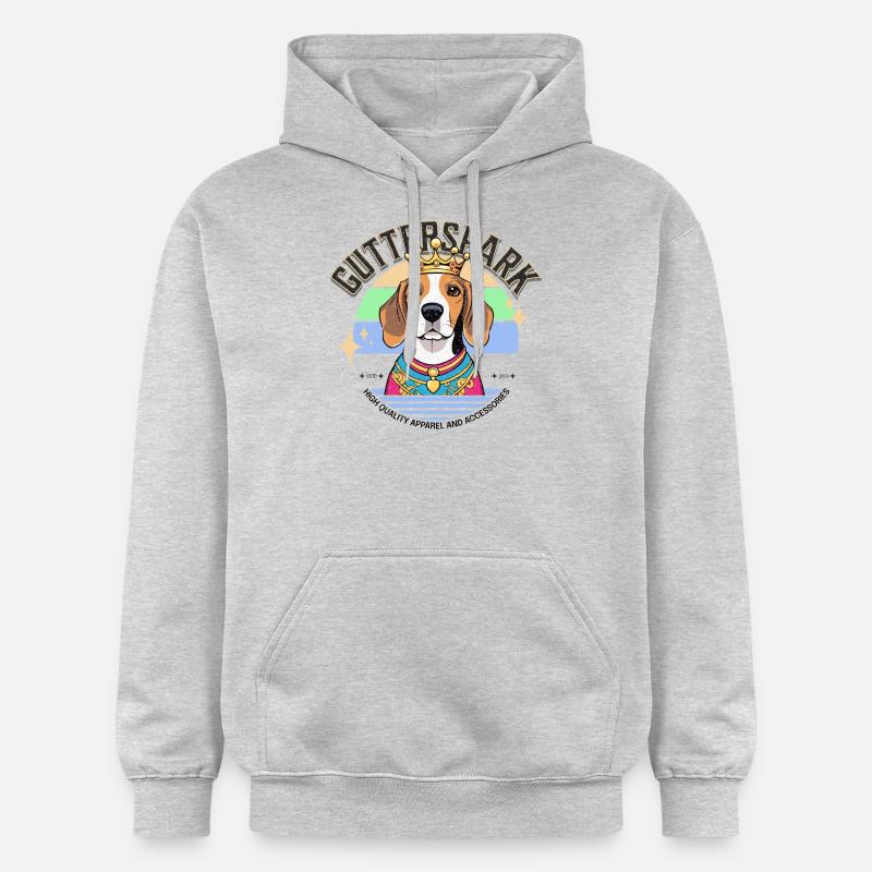 Gutterspark Design Beagle - Sweat à capuche Softstyle® Gildan Unisexe - gris clair chiné