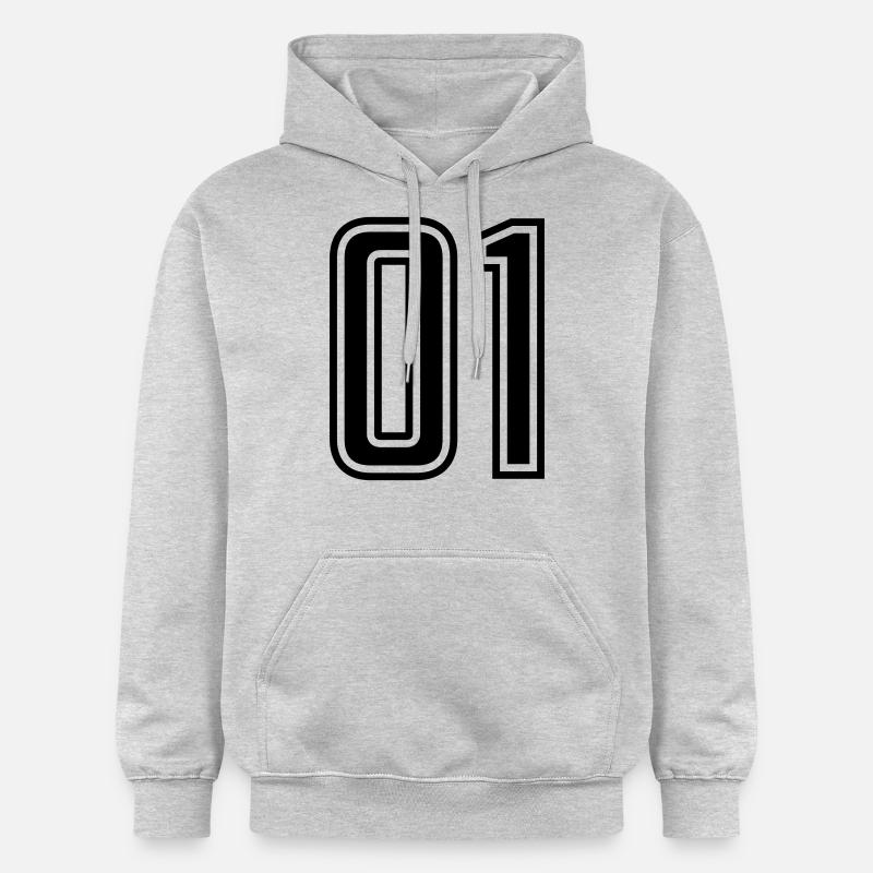 01 - Sweat à capuche Softstyle® Gildan Unisexe - gris clair chiné