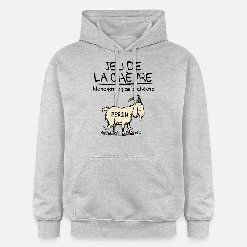 Le jeu de la chèvre - Sweat à capuche Softstyle® Gildan Unisexe - gris clair chiné